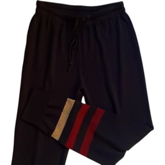 Sundry navy blue with red and cream stripe jogger pants size 3 - Picture 2 of 5